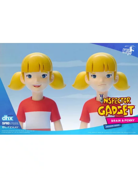 es::Inspector Gadget Pack de 2 Figuras 1/12 Brain & Penny 11 cm