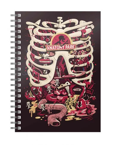 es::Rick y Morty libreta espiral Anatomy Park