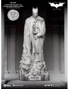 es::EMBALAJE DAÑADO. The Dark Knight Rises Estatua Master Craft The Dark Knight Memorial Batman White Faux Marble Texture