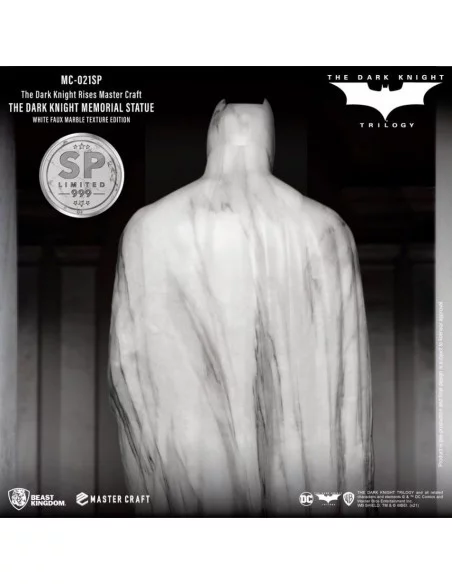 es::EMBALAJE DAÑADO. The Dark Knight Rises Estatua Master Craft The Dark Knight Memorial Batman White Faux Marble Texture