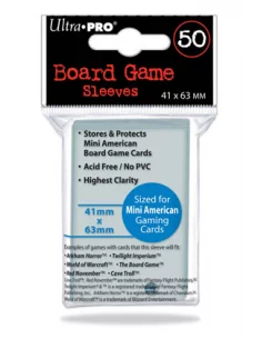 es::Funda Juego de tablero Mini American Ultra Pro (50) 41 x 63