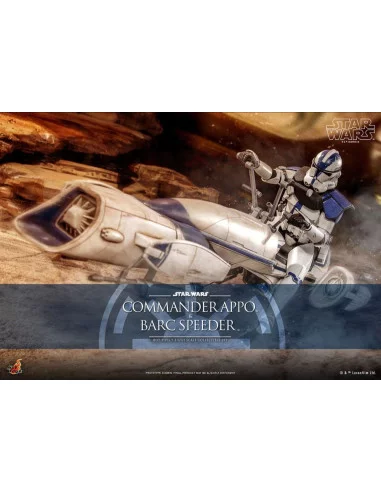 es::Star Wars The Clone Wars Figura 1/6 Commander Appo & BARC Speeder Hot Toys 30 cm