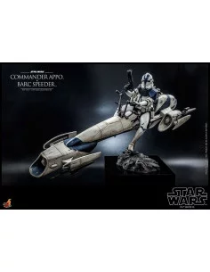 es::Star Wars The Clone Wars Figura 1/6 Commander Appo & BARC Speeder Hot Toys 30 cm 2