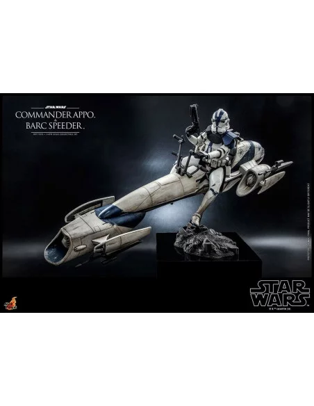 es::Star Wars The Clone Wars Figura 1/6 Commander Appo & BARC Speeder Hot Toys 30 cm