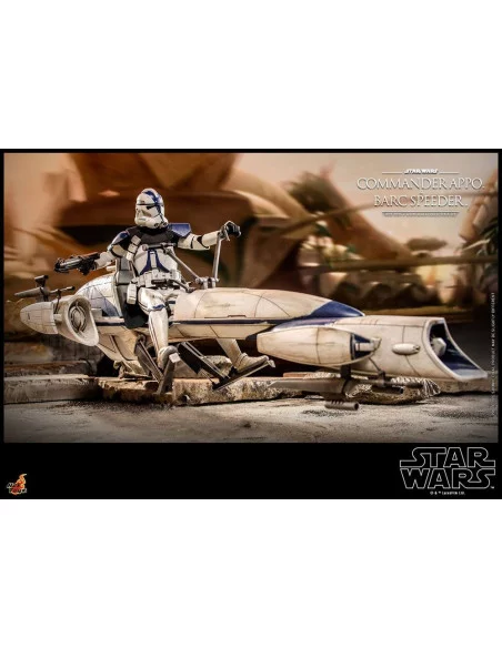 es::Star Wars The Clone Wars Figura 1/6 Commander Appo & BARC Speeder Hot Toys 30 cm