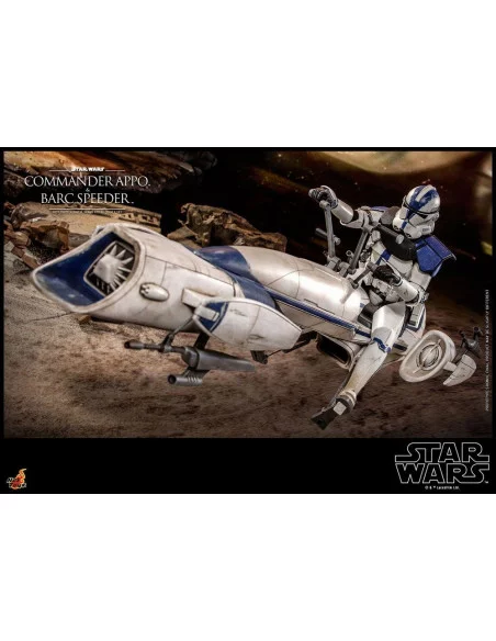 es::Star Wars The Clone Wars Figura 1/6 Commander Appo & BARC Speeder Hot Toys 30 cm