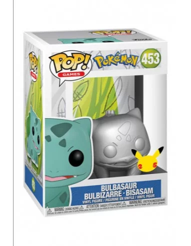 es::Pokémon Funko POP! Bulbasaur Pokemon Silver 25th Anniversary Special Edition 9 cm