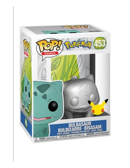 es::Pokémon Funko POP! Bulbasaur Pokemon Silver 25th Anniversary Special Edition 9 cm