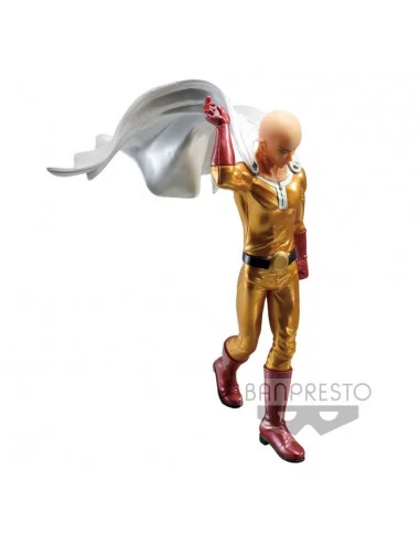 One Punch Man Estatua DXF Saitama Metalic Color...