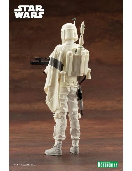 es::Star Wars Estatua ARTFX+ 1/10 Boba Fett White Armor Ver. 18 cm