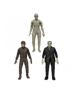 es::Universal Monsters Pack 3 Figuras Retro Glow in the Dark 18 cm