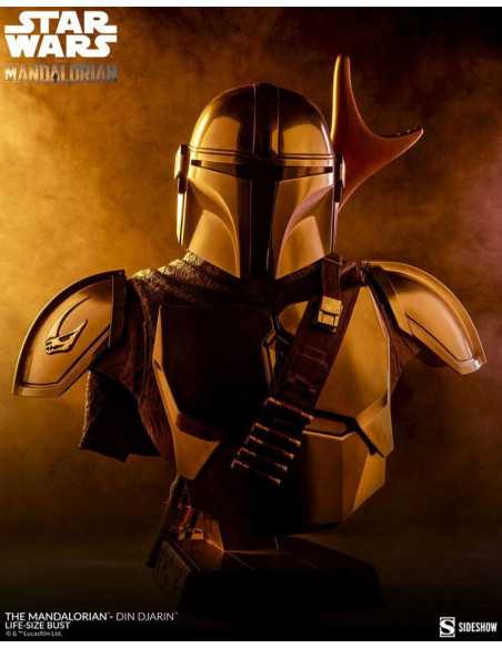 es::Star Wars The Mandalorian 1/1 Busto tamaño real The Mandalorian - Din Djarin 86 cm