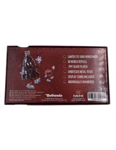 es::Fallout Réplica Nuka World Ticket (plateado)