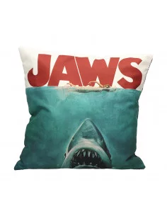 es::Tiburón Cojín cuadrado Póster collage