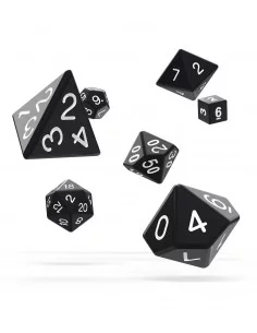 es::Oakie Doakie Dice Dados RPG-Set Solid-Negro (7)