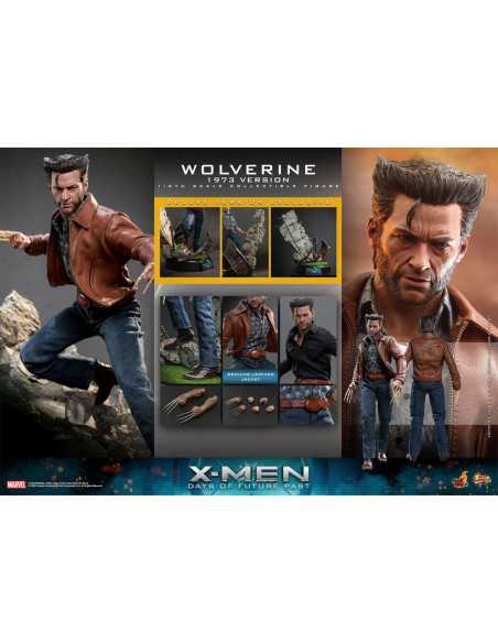 es::X-Men Días del futuro pasado Figura Movie Masterpiece 1/6 Wolverine (1973 Version) Hot Toys Deluxe Version 30 cm