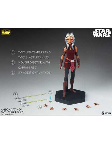 es::Star Wars The Clone Wars Figura 1/6 Ahsoka Tano 27 cm