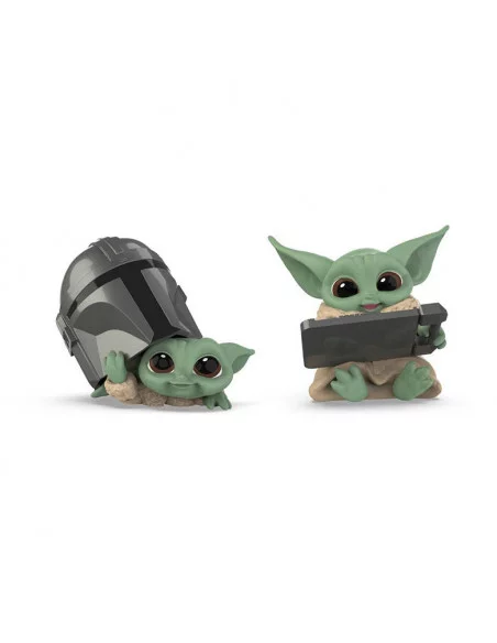 es::Star Wars Mandalorian Bounty Collection Pack de 2 Figuras The Child Helmet Peeking & Datapad Tablet
