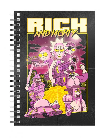 es::Rick y Morty libreta espiral Póster retro