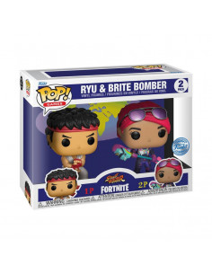 es::Fortnite Funko POP! Pack de 2 Figuras Ryu & Brite Bomber 5 cm 2