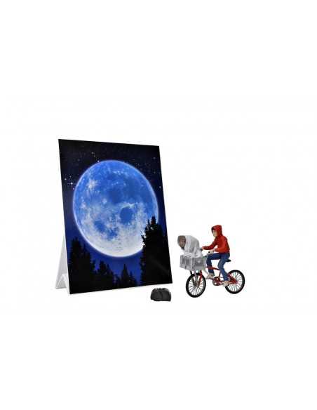 es::E.T. El Extraterrestre Elliott & E.T. on Bicycle 40th Anniversary 17 cm