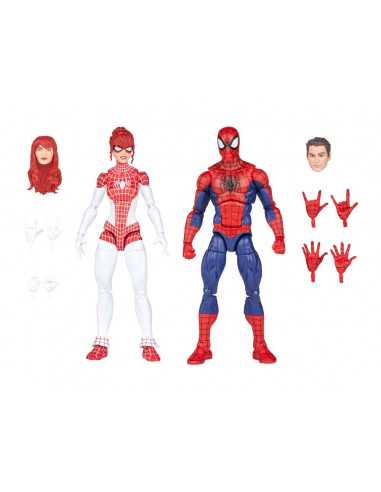 es::The Amazing Spider-Man: Renew Your Vows Marvel Legends Pack de 2 Figuras 2022 Spider-Man & Marvel's Spinneret 15 cm