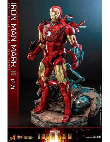 es::Iron Man Figura 1/6 Iron Man Mark III (2.0) Diecast Hot Toys