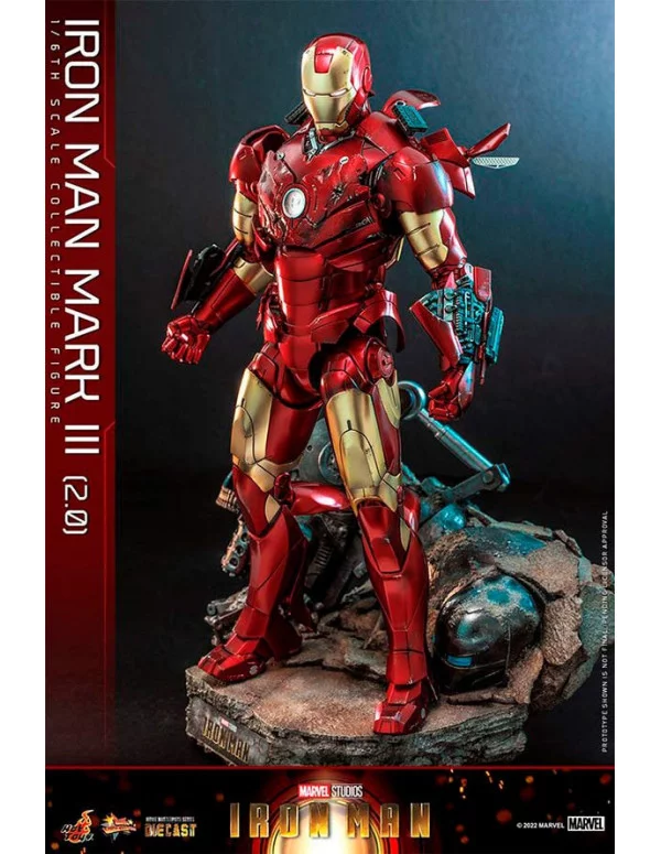 Comprar Iron Figura 1/6 Iron Man Mark III (2.0) Diecast Hot Toys - Mil Comics: Tienda de cómics y figuras Marvel, DC Comics, Star Wars,