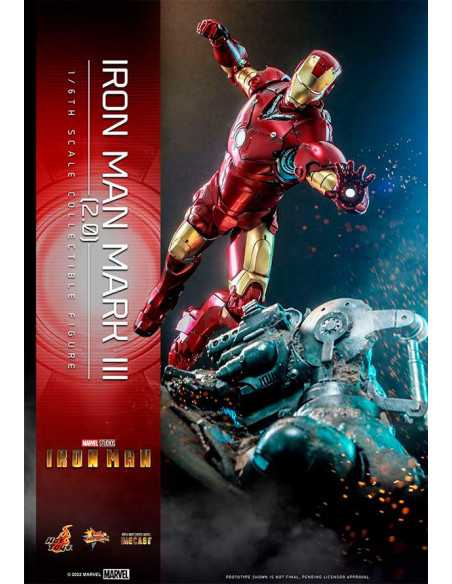 es::Iron Man Figura 1/6 Iron Man Mark III (2.0) Diecast Hot Toys