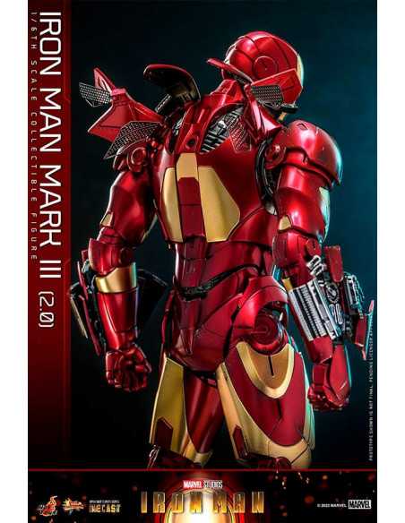 es::Iron Man Figura 1/6 Iron Man Mark III (2.0) Diecast Hot Toys