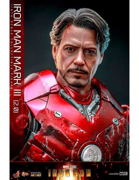 es::Iron Man Figura 1/6 Iron Man Mark III (2.0) Diecast Hot Toys