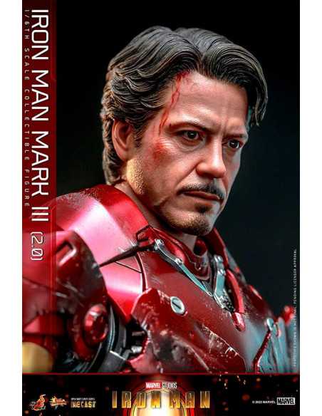 es::Iron Man Figura 1/6 Iron Man Mark III (2.0) Diecast Hot Toys