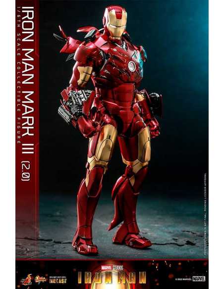 es::Iron Man Figura 1/6 Iron Man Mark III (2.0) Diecast Hot Toys