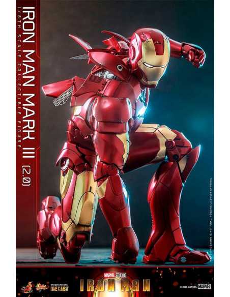 es::Iron Man Figura 1/6 Iron Man Mark III (2.0) Diecast Hot Toys