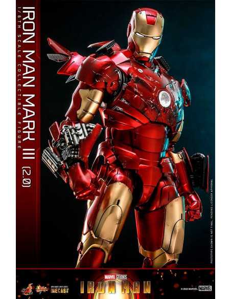 es::Iron Man Figura 1/6 Iron Man Mark III (2.0) Diecast Hot Toys