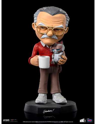 es::Stan Lee Figura Mini Co. Stan Lee with Grumpy Cat 14 cm