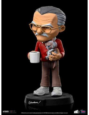 es::Stan Lee Figura Mini Co. Stan Lee with Grumpy Cat 14 cm
