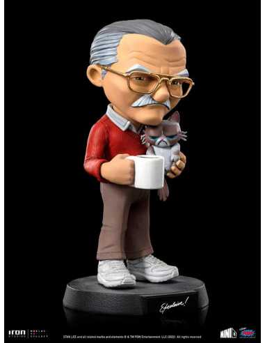 es::Stan Lee Figura Mini Co. Stan Lee with Grumpy Cat 14 cm