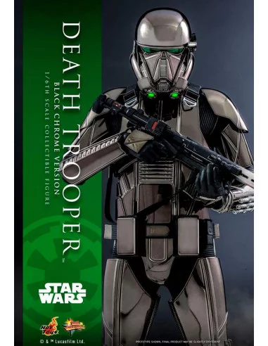 es::Star Wars Figura 1/6 Death Trooper (Black Chrome) 2022 Convention Exclusive Hot Toys 32 cm