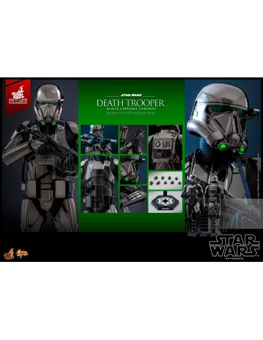 es::Star Wars Figura 1/6 Death Trooper (Black Chrome) 2022 Convention Exclusive Hot Toys 32 cm