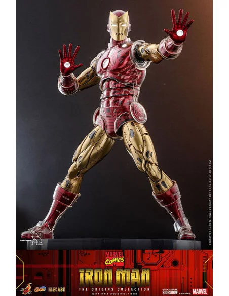 es::Marvel The Origins CollectionFigura 1/6 Iron Man Comic Hot Toys 33 cm