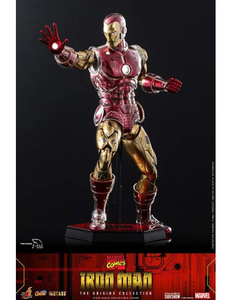 es::Marvel The Origins CollectionFigura 1/6 Iron Man Comic Hot Toys 33 cm