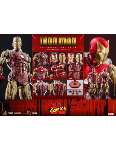 es::Marvel The Origins CollectionFigura 1/6 Iron Man Comic Hot Toys 33 cm
