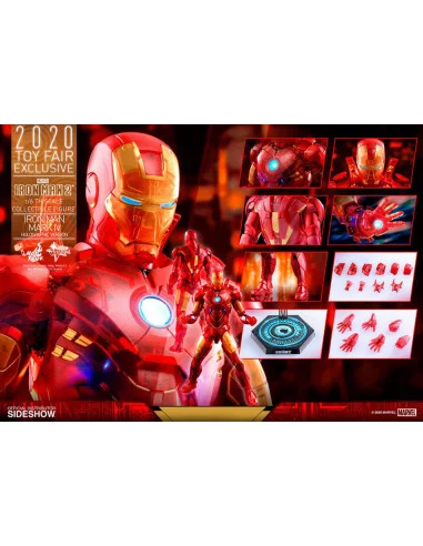 es::Iron Man 2 Figura MM 1/6 Iron Man Mark IV (Holographic Version) 2020 Toy Fair Exclusive 30 cm