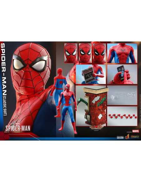 es::Marvel's Spider-Man Figura 1/6 Spider-Man Classic Suit Hot Toys 30 cm es::Marvel's Spider-Man Figura 1/6 Spider-Man Classic Suit Hot Toys 30 cm