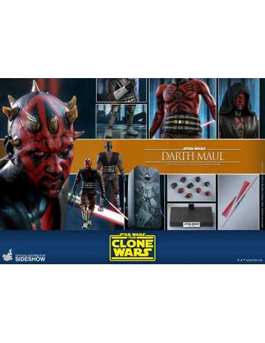es::Star Wars The Clone Wars Figura 1/6 Darth Maul Hot Toys 29 cm