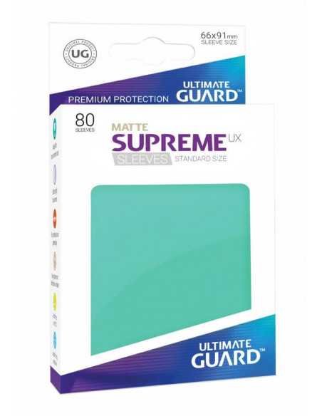 es::Ultimate Guard Supreme UX Sleeves Fundas de Cartas Tamaño Estándar Turquesa Mate (80)