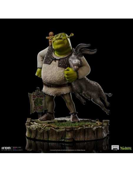 es::Shrek Estatua Shrek, Donkey and The Gingerbread Man Art Scale 26 cm