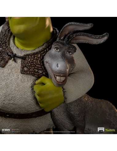 es::Shrek Estatua Shrek, Donkey and The Gingerbread Man Art Scale 26 cm