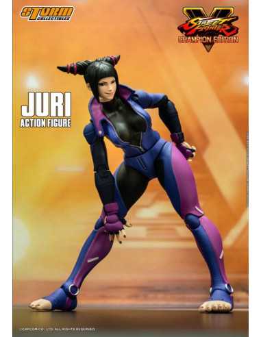 es::Street Fighter V Champion Edition Figura 1/12 Juri Han 18 cm
